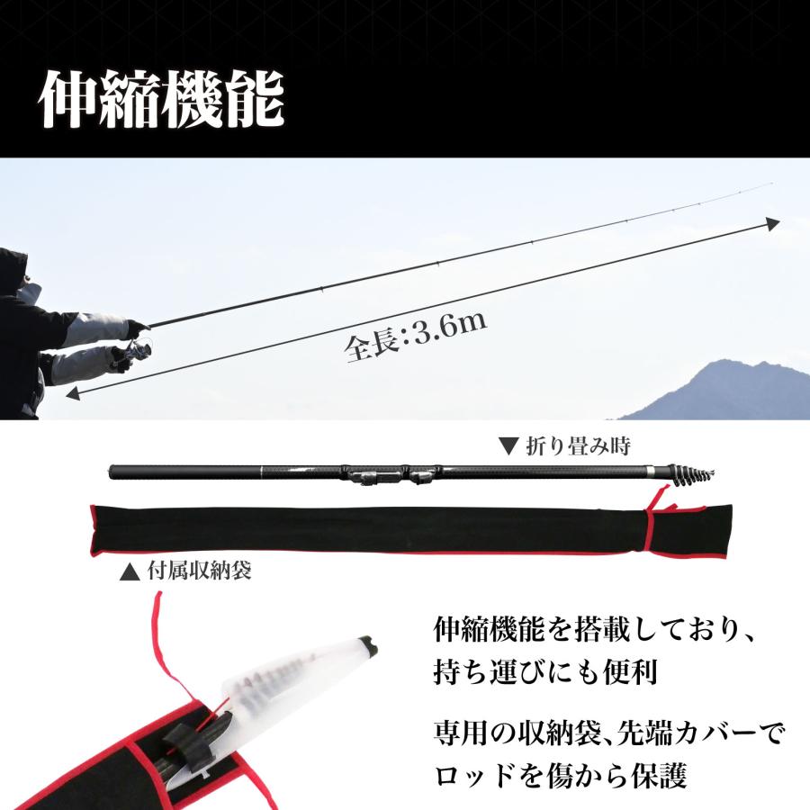 WAKU FIMAC 磯竿 釣り竿 遠投 軽量 カーボン 投げ竿 投げ釣り 打ち込み