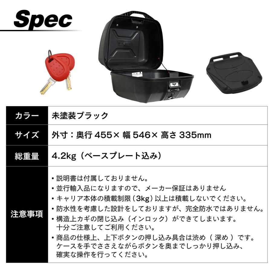 専用ページ 並行輸入品 GIVI ジビ バイク用 リアボックス モノロック 43L E43NTL