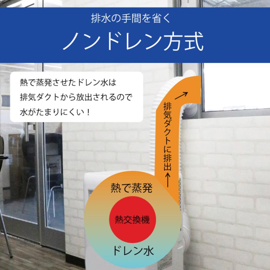 ポータブルクーラー スポットクーラー 排気対応 工事不要 キャスター