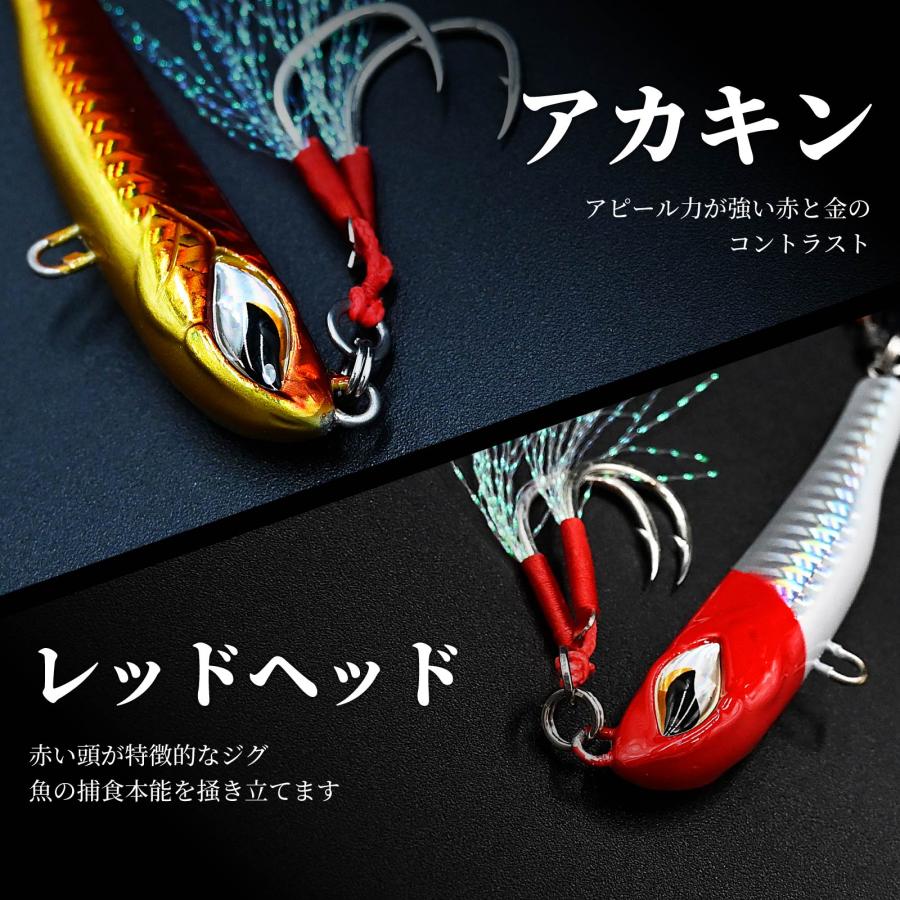 WAKU FIMAC メール便 ブレードジグ 40g セット メタルジグ ショアジギ