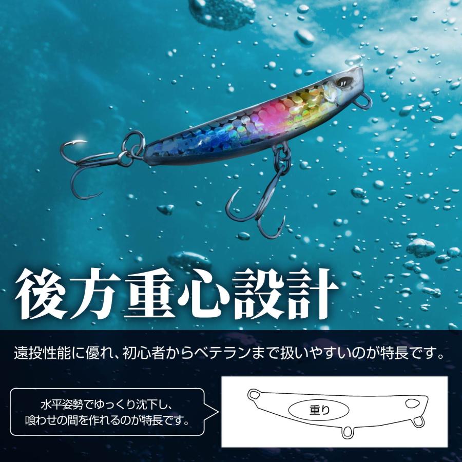 WAKU FIMAC メール便 メタルジグ 20g 5個 ジグ セット シーバス ヒラメ