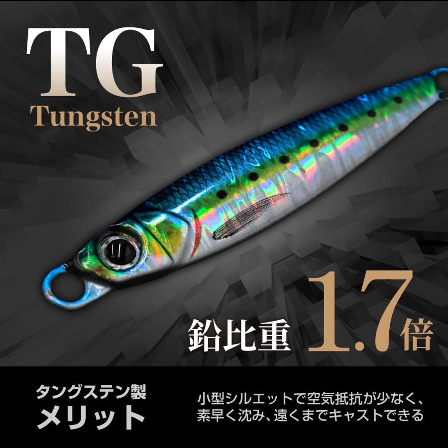 WAKU FIMAC メール便 タングステンジグ 80g 2個セット ライトジギング