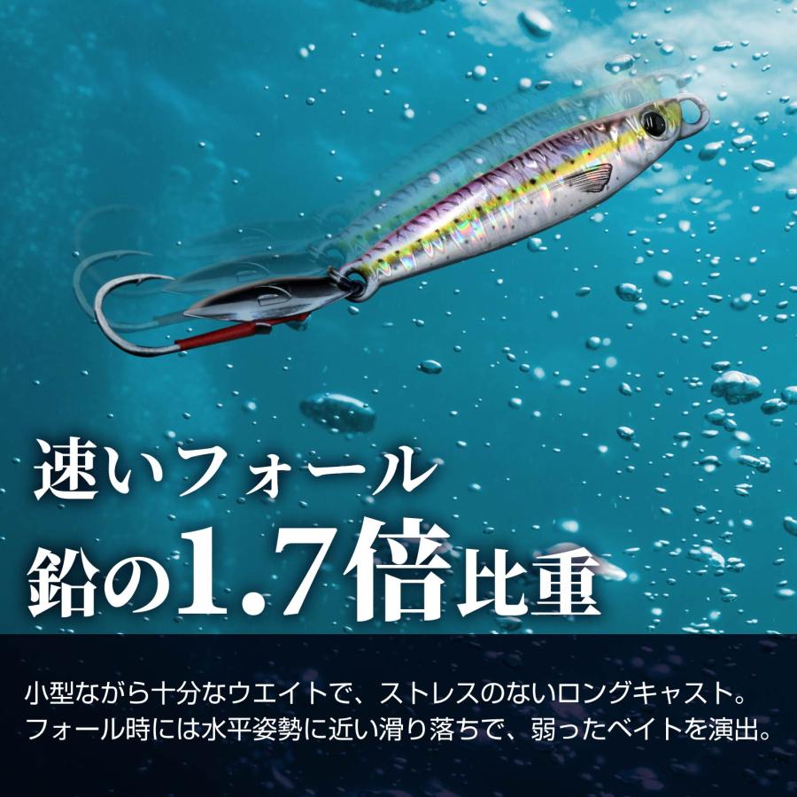 WAKU FIMAC メール便 タングステンジグ 80g 2個セット ライトジギング