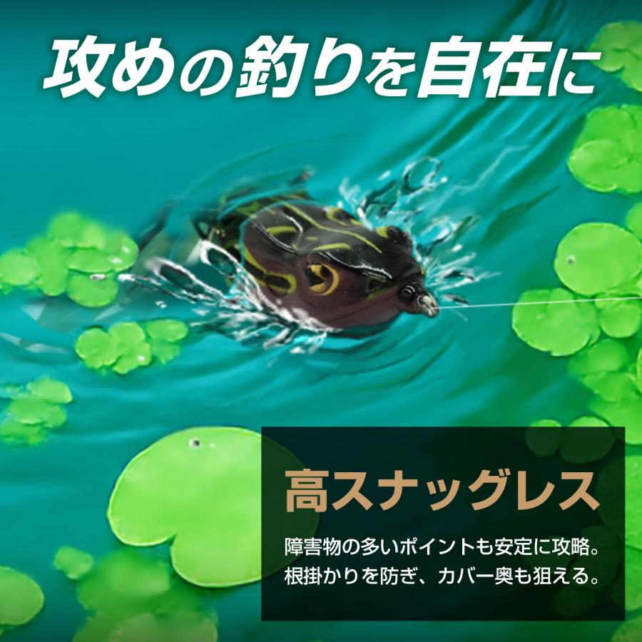 WAKU FIMAC メール便 フロッグ ルアー セット トップウォーター カエル