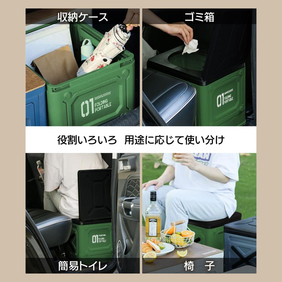 WAKU FIMAC 折りたたみ 簡易トイレセット 携帯トイレ ポータブルトイレ