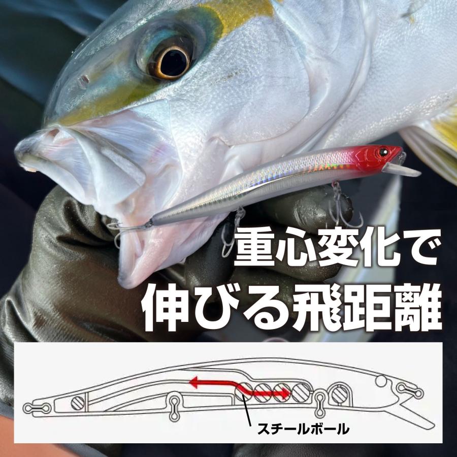 メール便 waku fimac フローティング ミノー 150F ルアー シーバス