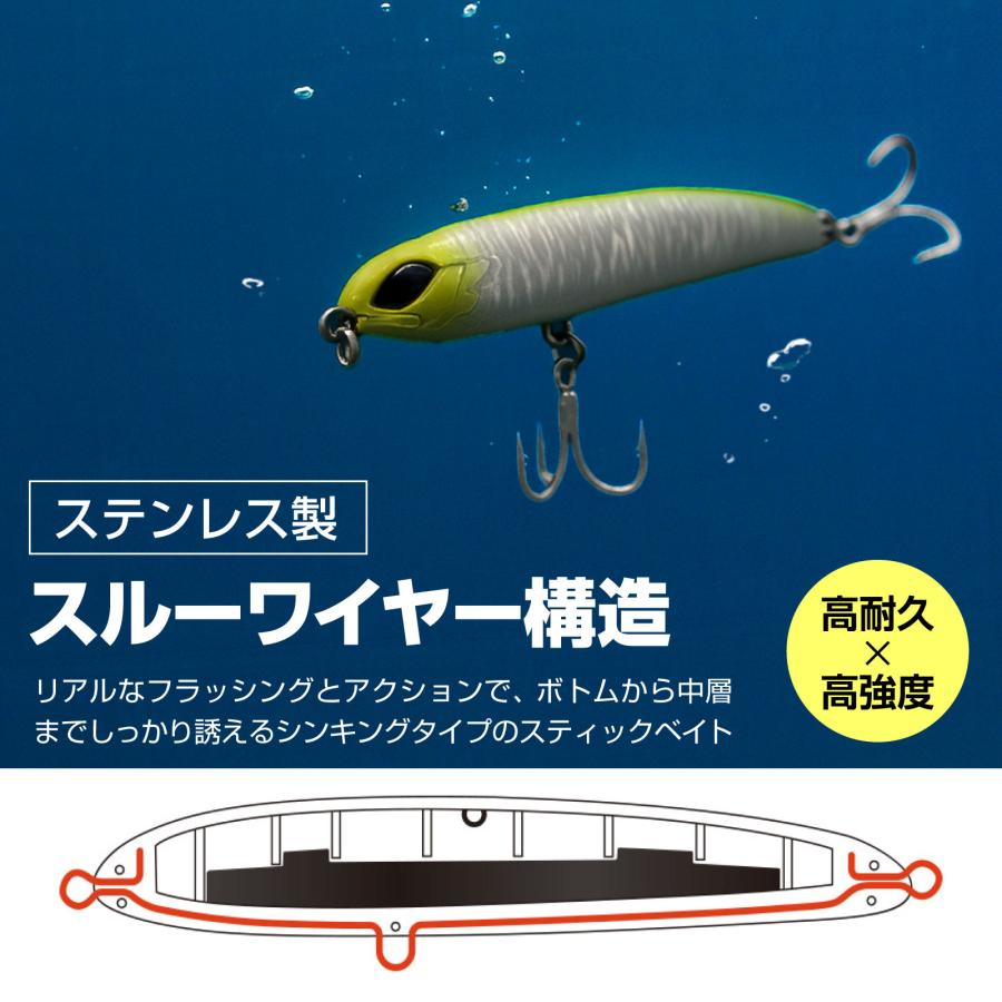 WAKU FIMAC シンキング ミノー 115mm 64g シンキングペンシル シーバス