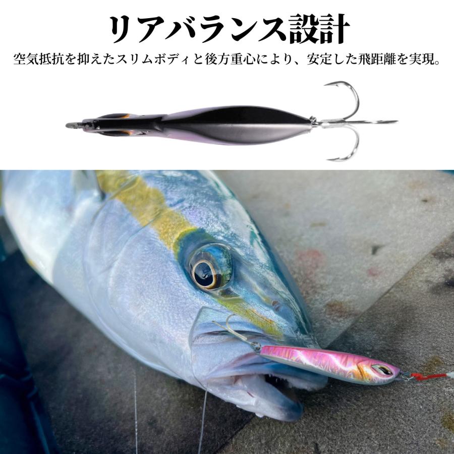 WAKU FIMAC メタルジグ 60g 後方重心 セット ショアジギング ジギング