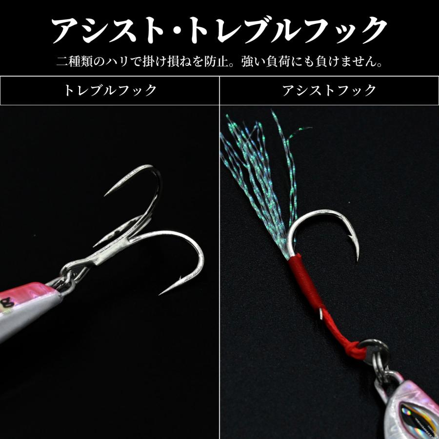 WAKU FIMAC メタルジグ 60g 後方重心 セット ショアジギング ジギング