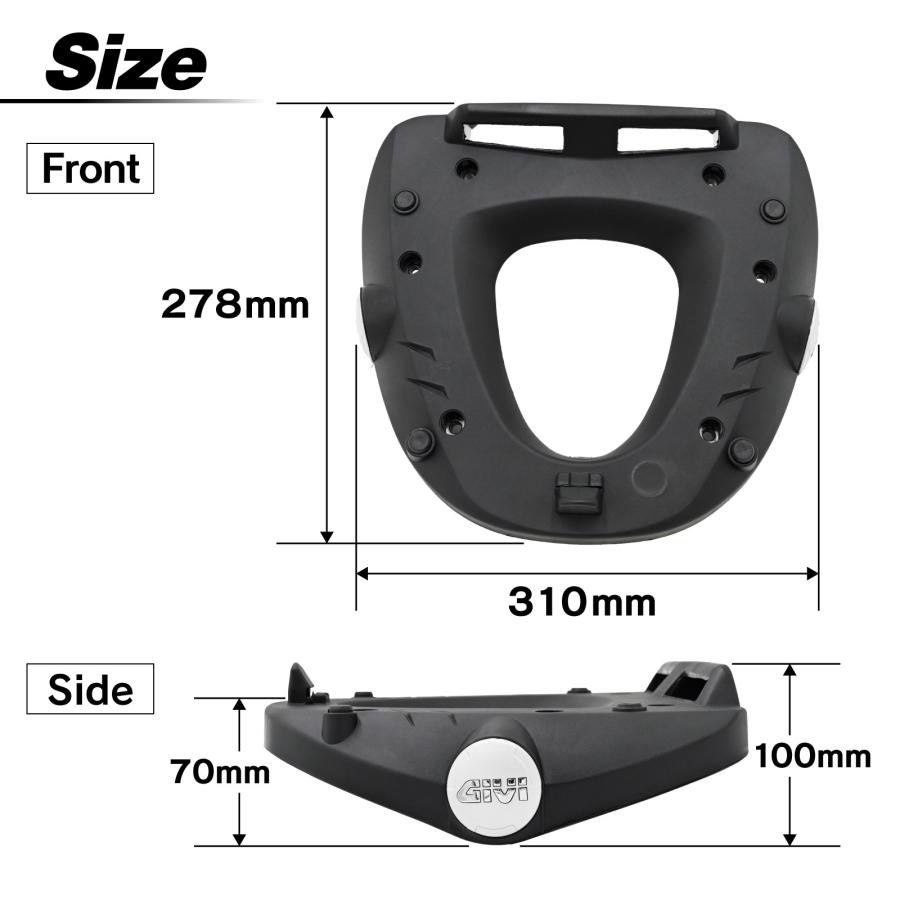GIVI M5モノキーケース専用ベース未使用 楽天市場】GIVI M5 ベースプレート モノキー MONOKEY トップケース用