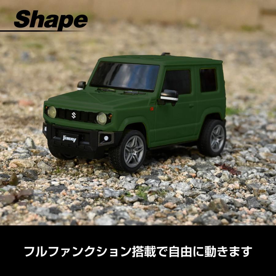 RCスズキ ジムニー グリーン イエロー LEDライト付 オフロード対応