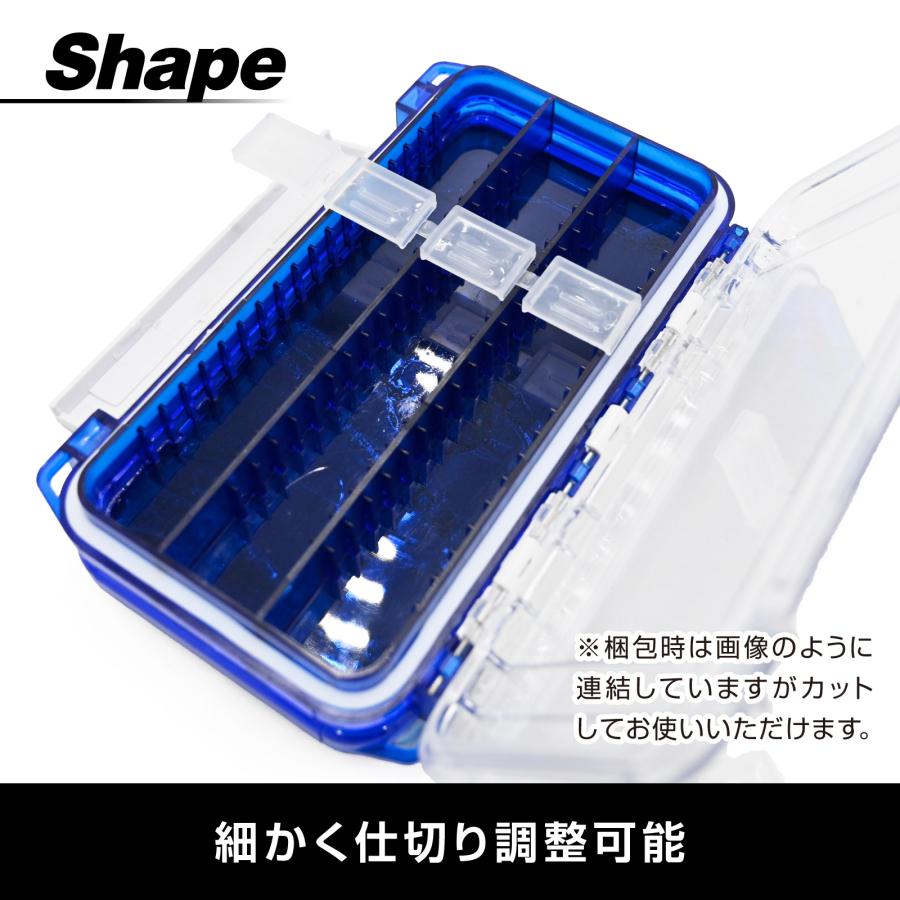 WAKU FIMAC ライトゲーム タックルボックス 両面収納 防水仕切り
