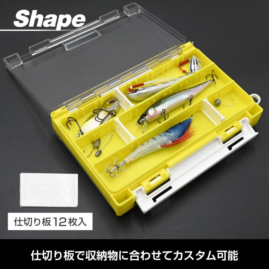 WAKU FIMAC ライトゲーム タックルボックス 両面収納 仕切り ルアー