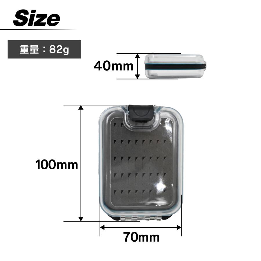 WAKU FIMAC ジグヘッドケース フライケース コンパクト収納 両面タイプ