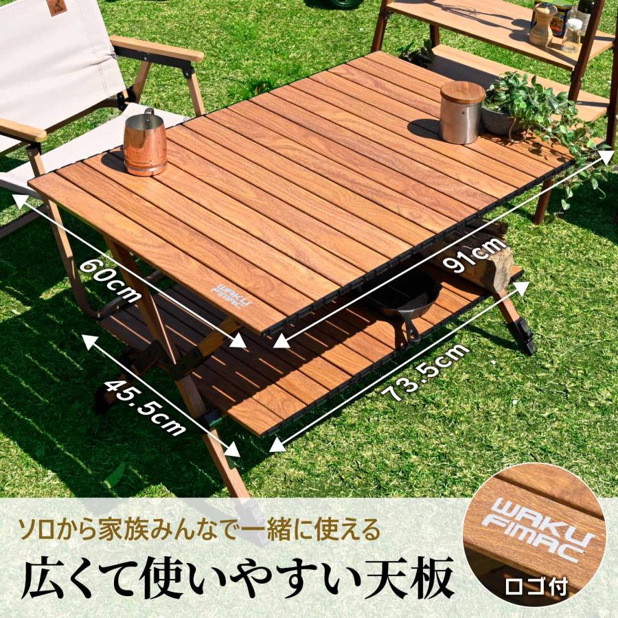 WAKU FIMAC waku fimac 90＊60 アウトドアテーブル キャンプテーブル 2