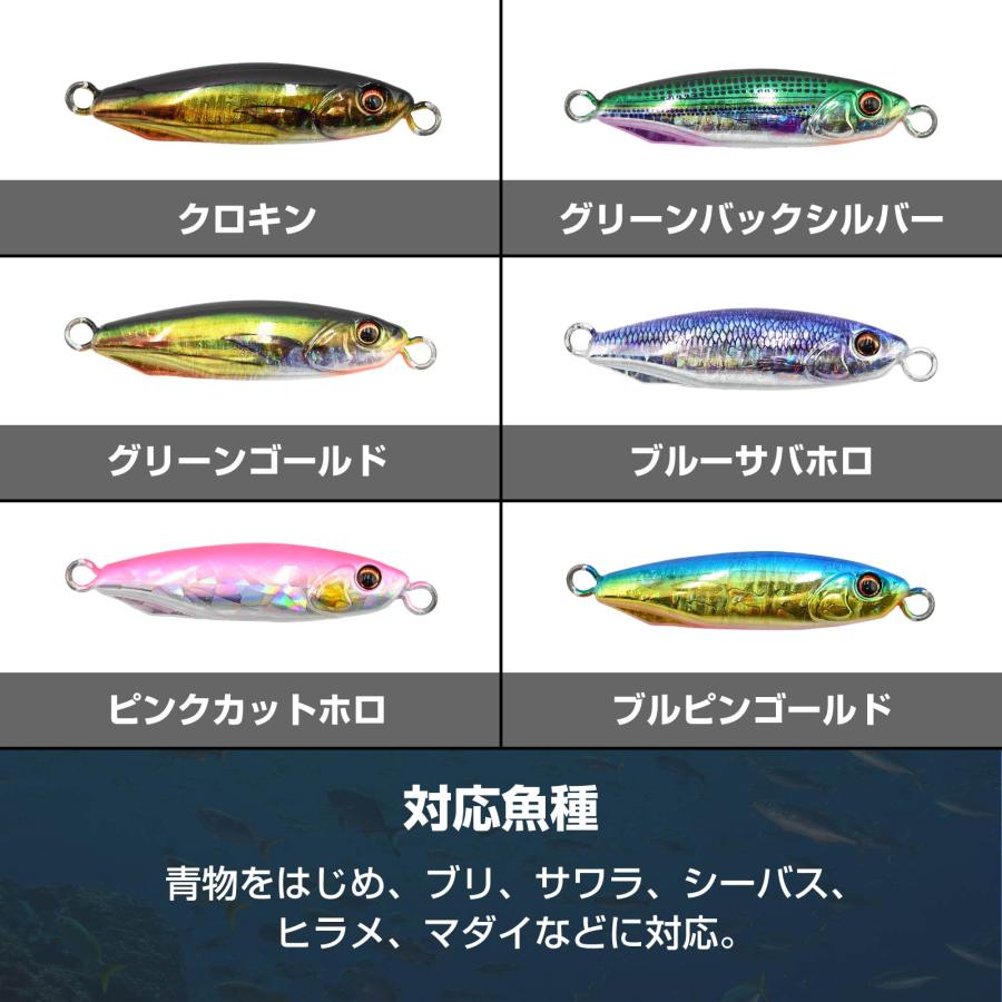 WAKU FIMAC タングステン TG メタルジグ 80g 7.2cm 高比重 ショート