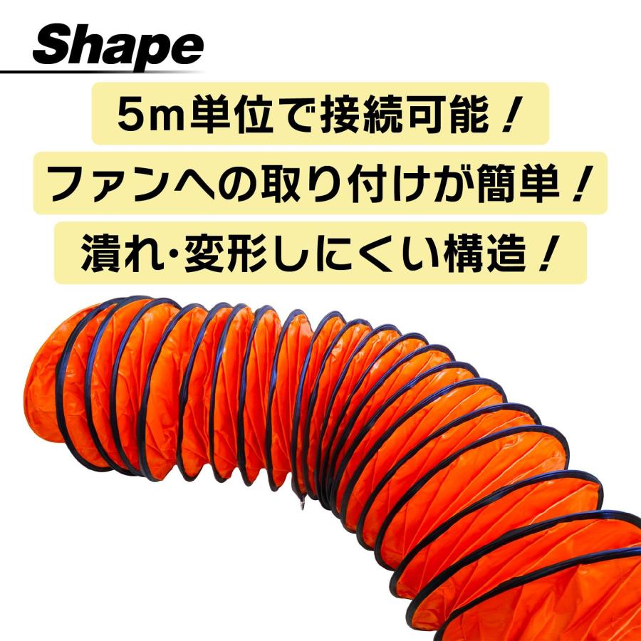 φ300mm フレキシブルダクト 5M スパイラル ジャバラホース 送風機 排 