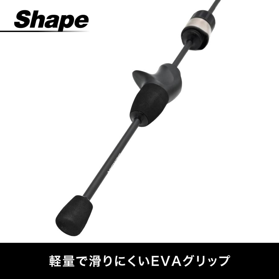 SEASIR モデルZEROC502 ベイトロッド 1.53m 5フィート UL 2ピース 超