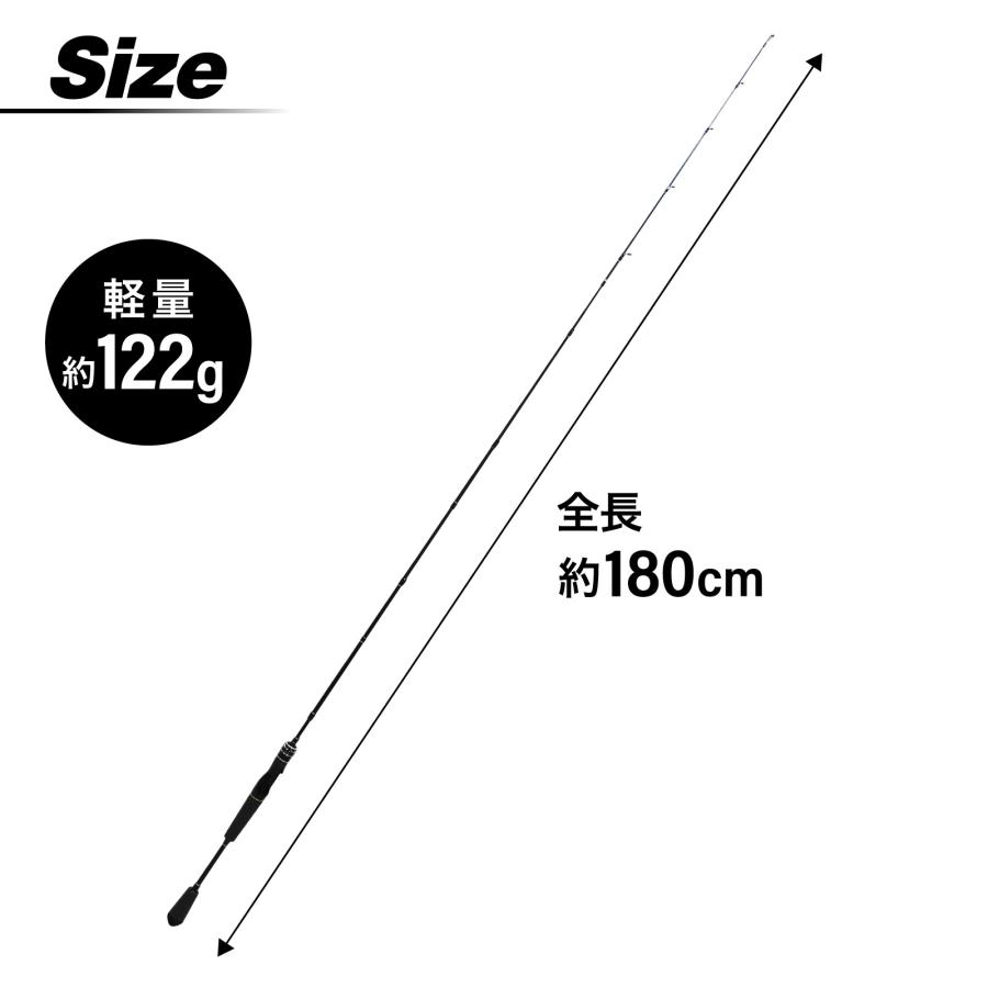 waku fimac スピニングロッド 携帯ロッド 4ピース M調 コンパクト
