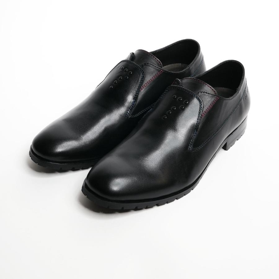 トップセブン 公式 T7-GT7021SLP BLACK 黒 革靴 ファッション スリッポン ビジネス 本革 VIBRAM ドレスシューズ トレンド コーデの画像