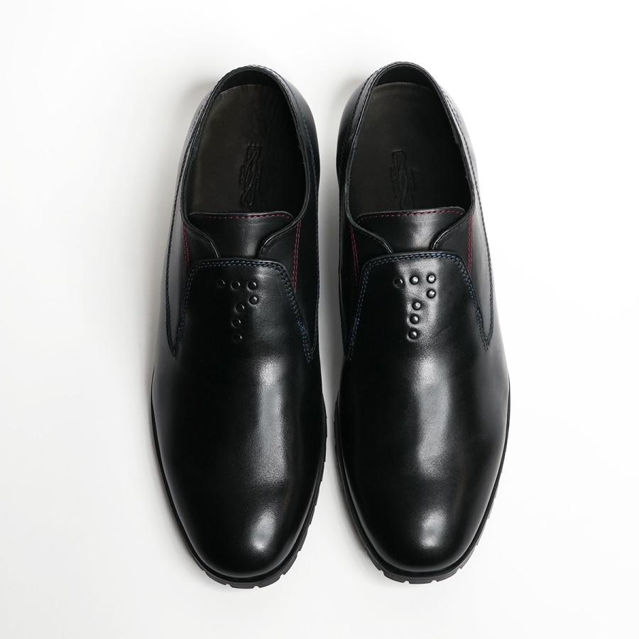 トップセブン 公式 T7-GT7021SLP BLACK 黒 革靴 ファッション スリッポン ビジネス 本革 VIBRAM ドレスシューズ トレンド コーデの画像