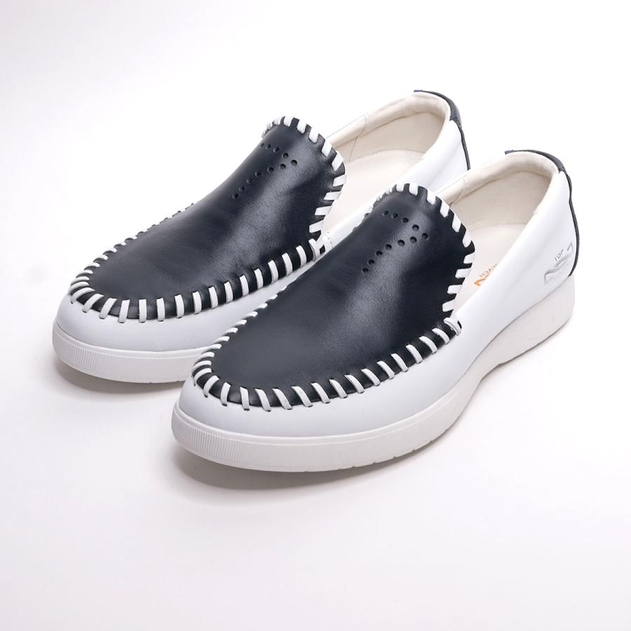 TOP SEVEN（トップセブン） 公式 スニーカー T7-At297 SlipO WHT/NVY 