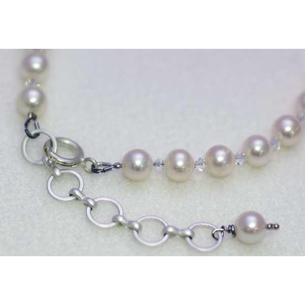 真珠 パールネックレス ロングパールネックレス 淡水真珠 クリスタル１００ｃm |  | 03