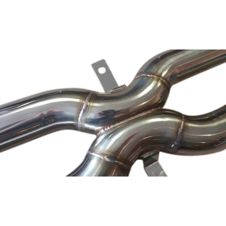 BMW M3 (E92/93)用中間Xパイプ (クアッドレゾネーター) (USAメーカー