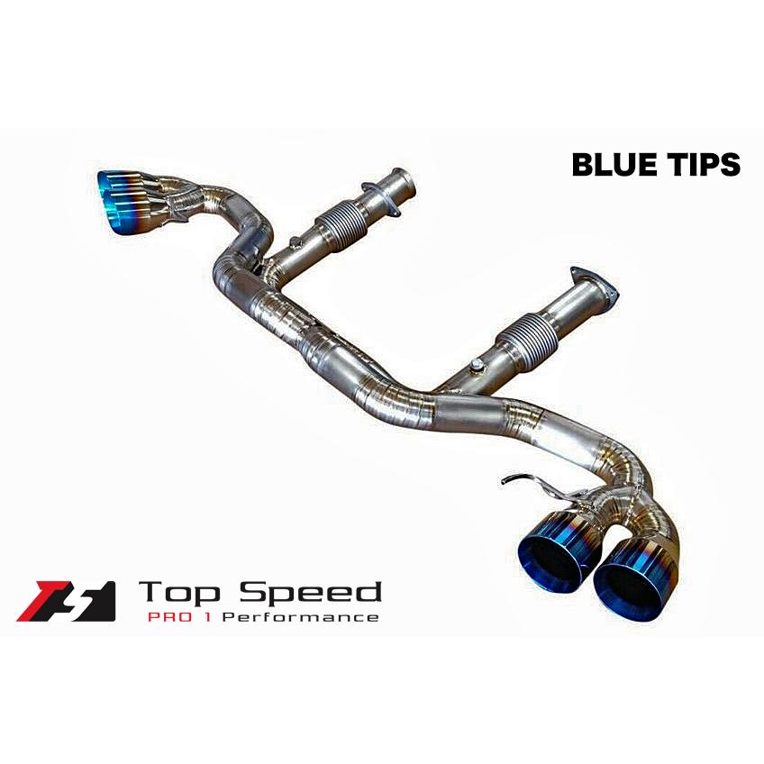 シボレー コルベット (C8) 6.2L V8 2020年〜 用 チタン製マフラー (X