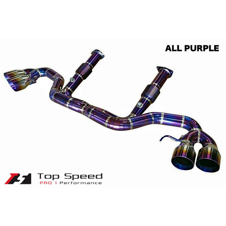 シボレー コルベット (C8) 6.2L V8 2020年〜 用 チタン製マフラー (X