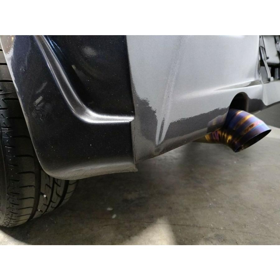 チタン製 JDMドルフィンテールチップ 汎用タイプ (76/89/102mm) : Top