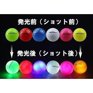 ニコちゃんゴルフマーカー付き LEDゴルフボール 光るゴルフ