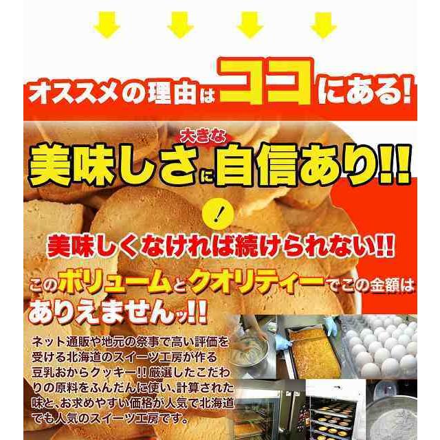 特価セール 訳あり 固焼き 豆乳 おからクッキー プレーン約100枚1kg 送料無料  硬焼き  ダイエット かたやき スイーツ |  | 09