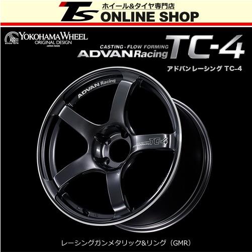 ADVAN Racing TC-4 9.5J-18インチ (45) 5H/PCD100 GMR ホイール1本 