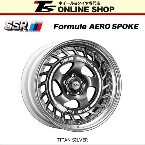 SSR Formula AERO SPOKE 6.5J-16インチ チタンシルバー ホイール1本 
