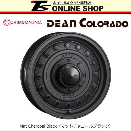 CRIMSON DEAN COLORADO 6.5J-16インチ (23) 6H/PCD139.7 ホイール１本 マットチャコールブラック クリムソン ディーン コロラド｜topstone-bf