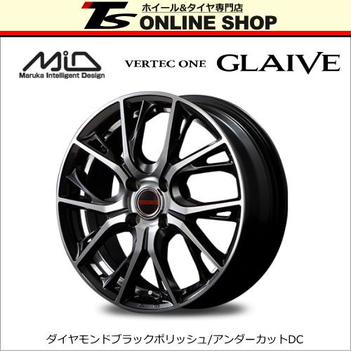 MID VERTEC ONE GLAIVE 4.5J-14インチ (45) 4H/PCD100 ホイール１本 DBPカラー ヴァーテック ワン グレイブ マルカ正規取扱店