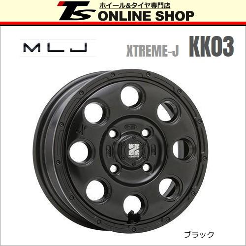 MLJ エクストリームJ KK03 インチ (45) 4H/PCD100 ホイール4本セット ブラック XTREME-J :kk03-154545-4100-bk-4:TSオンラインSHOP - 通販 - Yahoo!ショッピング