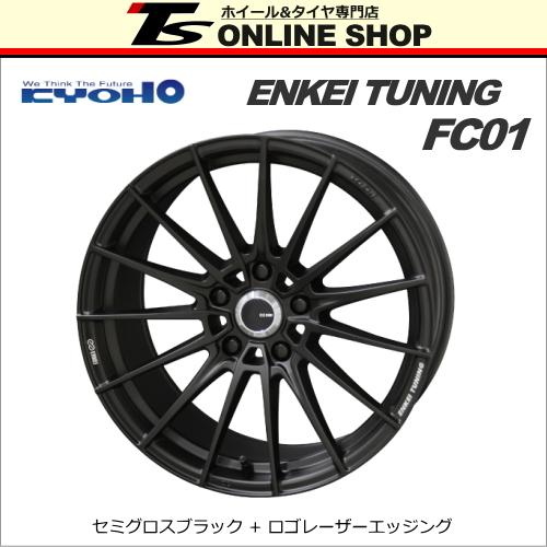 ENKEI TUNING FC01 7.0J-17インチ (48) 5H/PCD100 セミグロスブラック ホイール１本 エンケイ チューニング｜topstone-bf