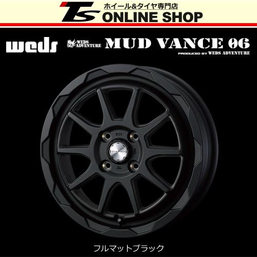 期間限定３０％ＯＦＦ！ WEDS MUD VANCE06 FMBK 4本 15×4.5J+45 4H 100