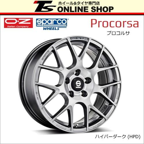OZ SPARCO ProCorsa 8.0J-18インチ (48) 5H/PCD112 HPD ホイール１本 OZ スパルコ プロコルサ  :PROCORSA-188048-5112-HPD-1:TSオンラインSHOP - 通販 - Yahoo!ショッピング