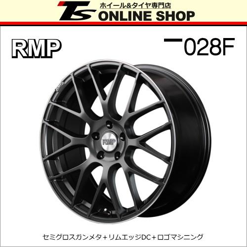 MID RMP 028F 8.0J-18インチ (42) 5H/PCD114.3 セミグロスガンメタ＋  
