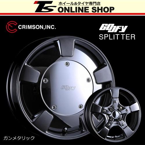 CRIMSON GOOFY SPLITTER 6.0J-15インチ (50) 4H/PCD100 ホイール4本 