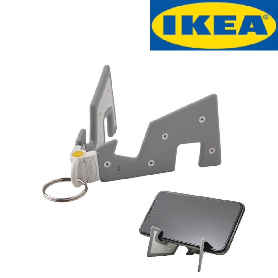 IKEA/イケア ユッピエナッレ スマホホルダー グレー キーリング付き 3TOP STORE NTヤフーショップ 通販