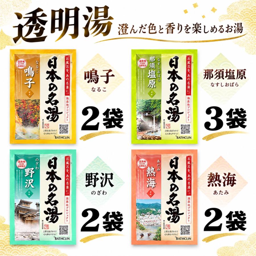 バスクリン（BATHCLIN） 日本の名湯 15種類33包入 入浴剤セット にごり
