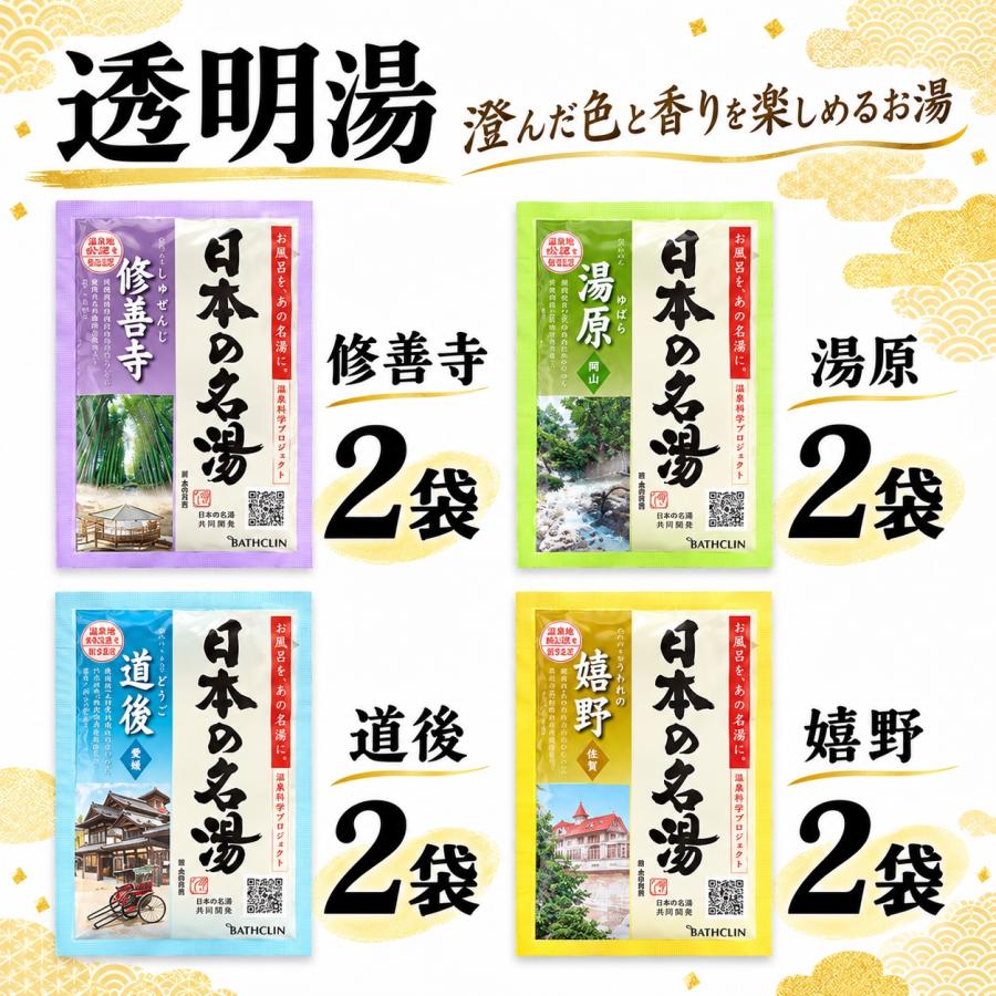 バスクリン（BATHCLIN） 日本の名湯 15種類33包入 入浴剤セット にごり