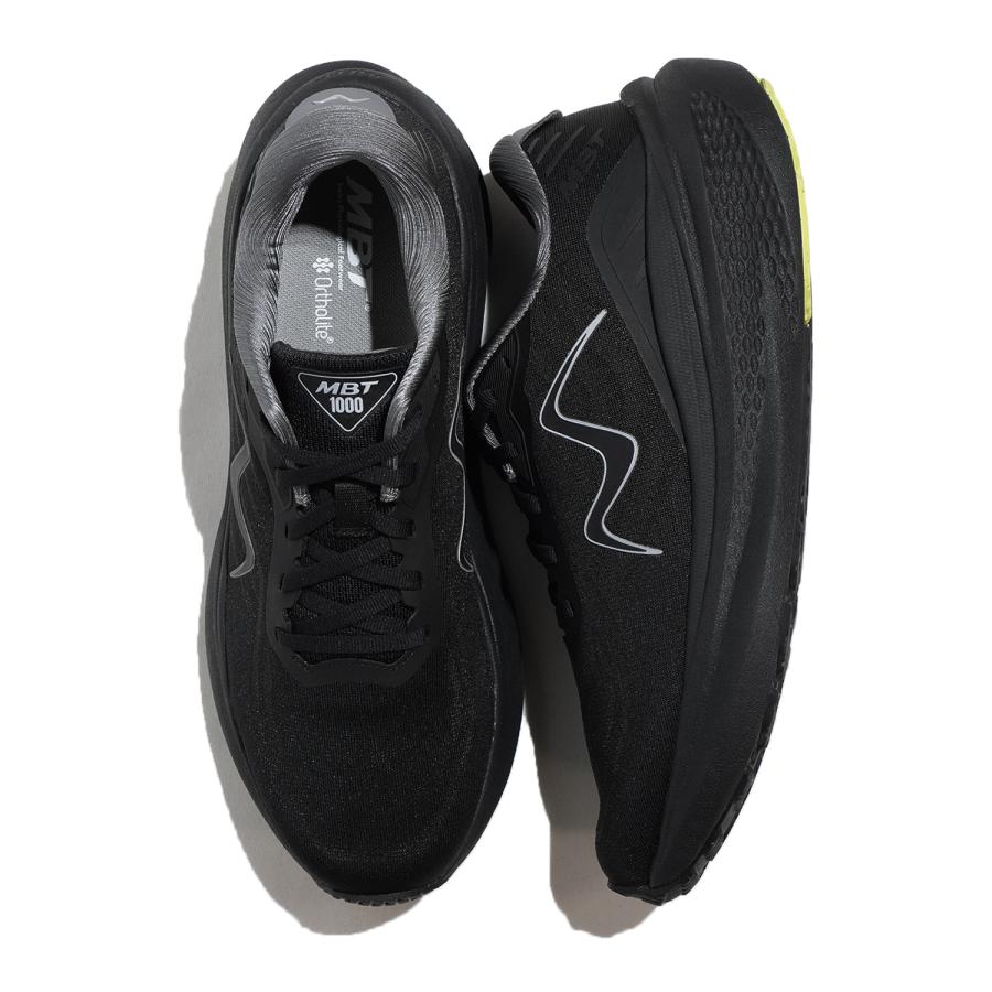 MBT 厚底スニーカー ウォーキングシューズ 1000 LACE UP M BLACK/BLACK