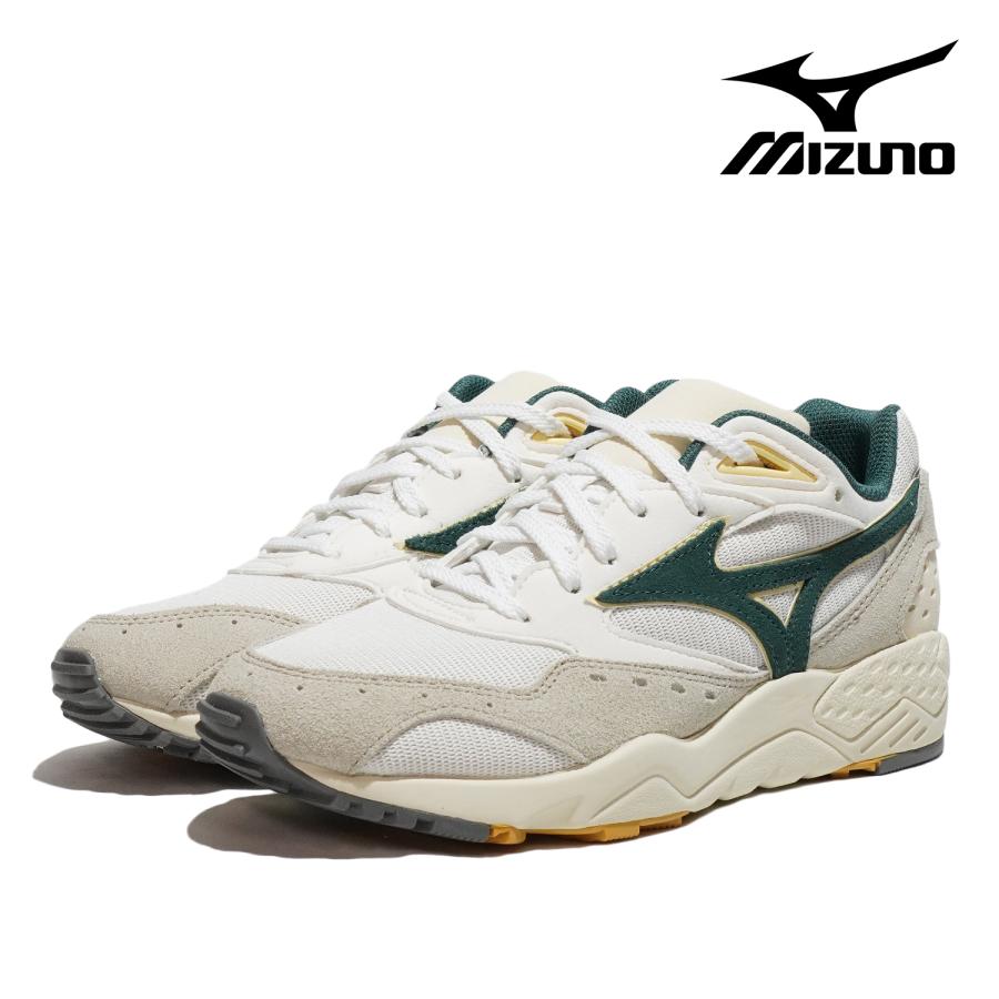 mizuno ミズノ CONTENDER レディーススニーカー 厚底(コンテンダー) D1GA2369 25 オフホワイト/グリーン/ベージュ MIZUNO（ミズノ） スニーカー 靴 MIZUNO CONTENDER D1GA236925 オフ