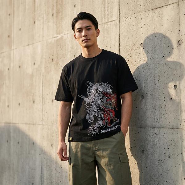 DRAGON BEARD（ドラゴンベアード） アパレル Tシャツ 刺繍 龍 DRAGON