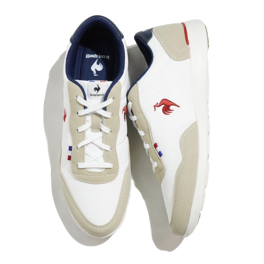 ルコック スニーカー le coq sportif ルコックスポルティフ シューズ 靴 QL3VJC07WN ラ セギュール ワイド LA SEGUR III WIDE WHT/NVY/RED 23SS 旅行｜toptotoponline｜04